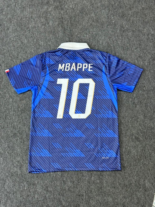 France Home Mbappe Jersey – Blue Edition Fan Version